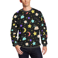 Men's All Over Print Fleece Crewneck Sweatshirt