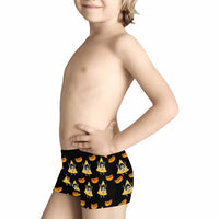 Custom Face Pizza Kids'All Over Print Boxer Briefs