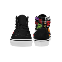 Broadway Musical Collage Men's High Top Skateboarding Shoes