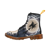 Halloween Witch Lace Up Martin Boots for Women