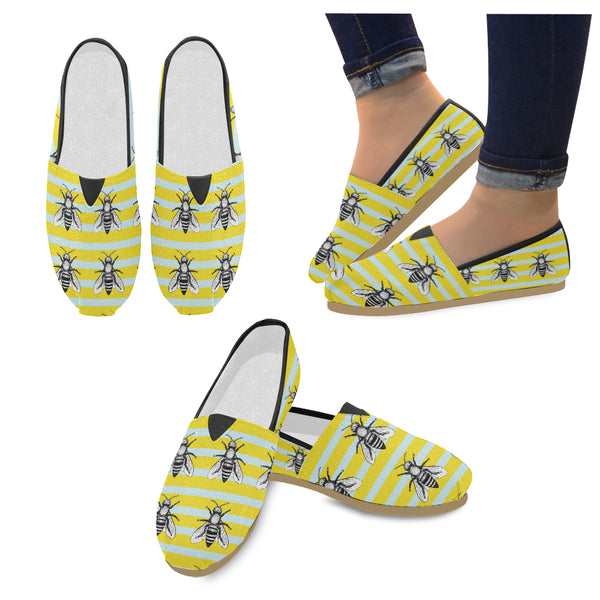 Seamless Pattern With Bees Loafers Flats - Perinterest