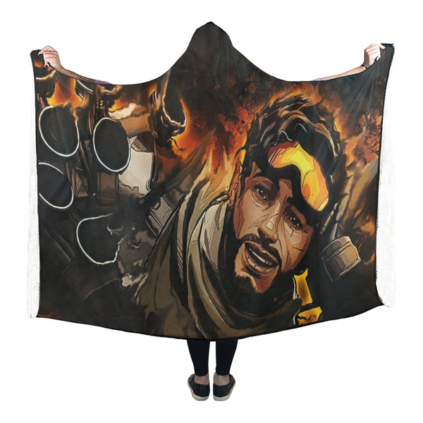 Game Assassin Warrior Hooded Blanket 80x53 Inch