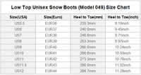 Low Top Unisex Snow Boot