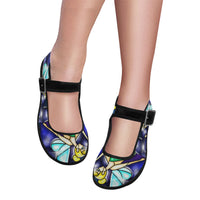 Stained Glass Fairy Tale Mila Satin Women Mary Jane Shoes