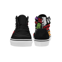 Broadway Musical Collage Women's High Top Skateboarding Shoes