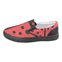 Ladybug Women Slip-on Canvas Shoes