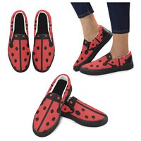 Ladybug Women Slip-on Canvas Shoes