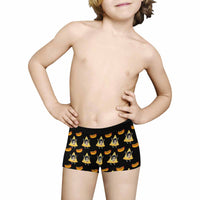 Custom Face Pizza Kids'All Over Print Boxer Briefs