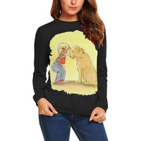 All Over Print Crewneck Sweatshirt for Women