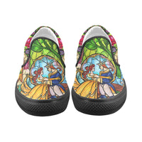Tale as Old as Time Women Slip-on Canvas Shoes