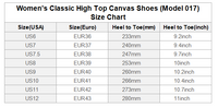 High Top Canvas Women's Shoes