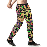 Leopard Print Mens Gym Baggy Slacks Pants - Perinterest