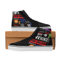 Broadway Musical Collage Men's High Top Skateboarding Shoes