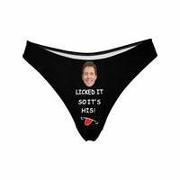 Custom Face Licked Women's Classic Thong
