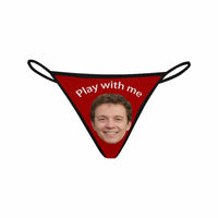 Custom Face Play With Me Women's G-String Panties